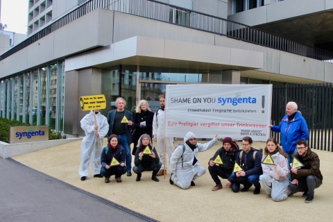 Chlorothalonil Protest vor Syngenta 2